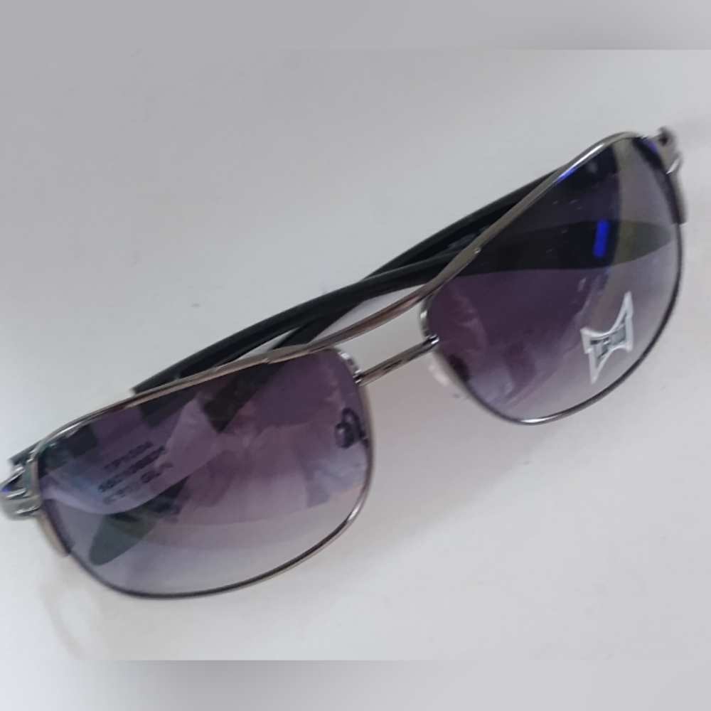 Vintage Semi-Wrap Tap Out Aviator Metal Sunglasses  NOS